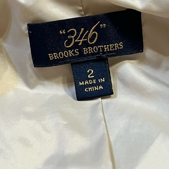 Brooks Brothers Women’s Quilted Puffer Jacket Size 2 Tan Insulated Outdoor - Picture 4 of 8